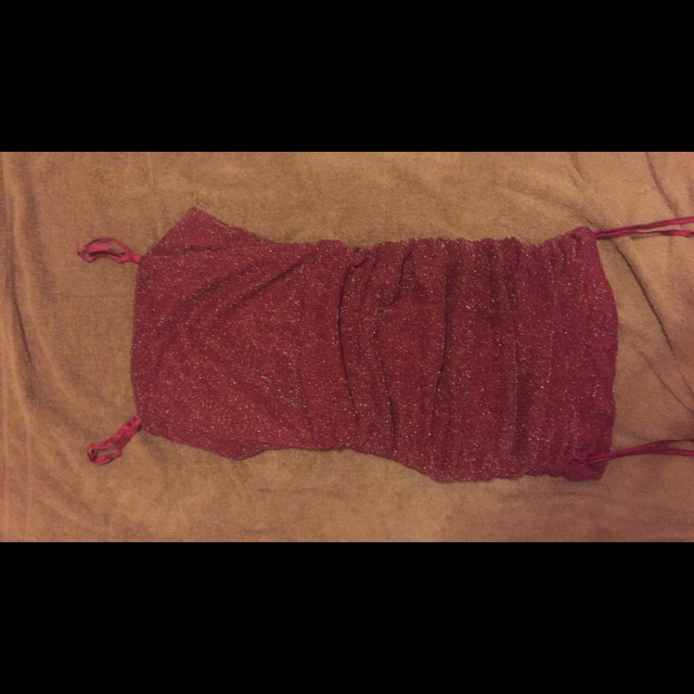 sparkly burgundy dress !